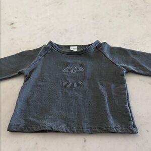Cozy Kids Long Sleeve Shirt with Raccoon Design